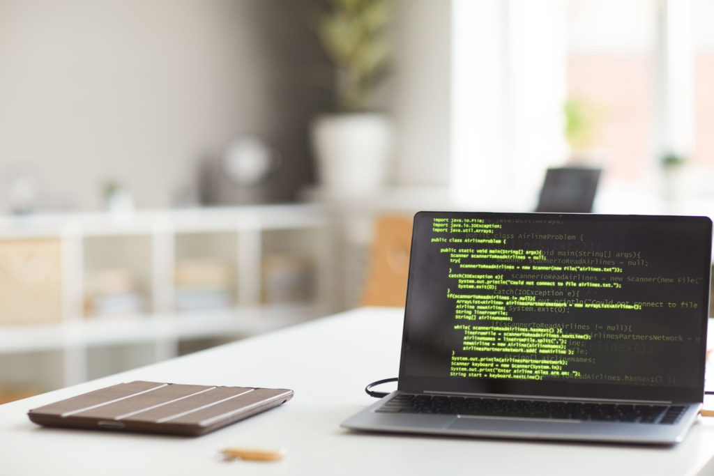 Laptop with software